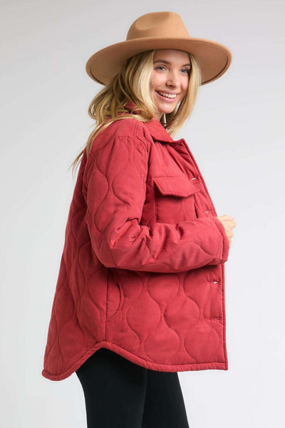 Paprika Spice Quilted Jacket+