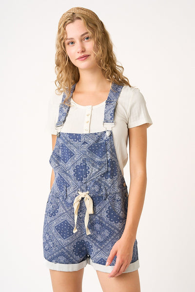 Blue Bandana Shortalls
