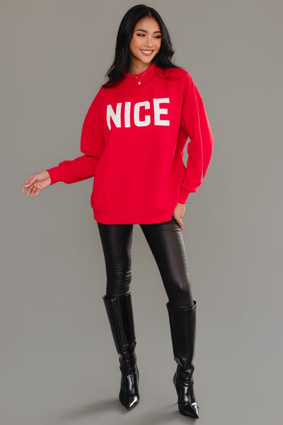 Naughty/Nice Reversible Sweatshirt