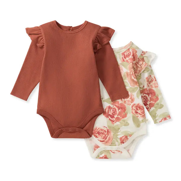2 Pack Autumn Rose Bodysuits