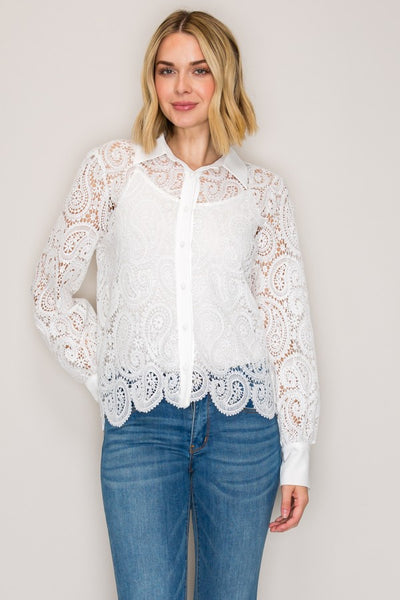 Paisley Lace Shirt