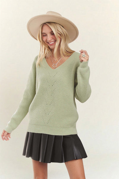 Bow Back Sweater