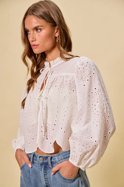 Mandy Eyelet Blouse