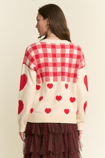 Queen of Hearts Sweater+