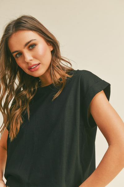 Cuffed Sleeve Tee