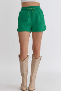 Evergreen Quilted Shorts