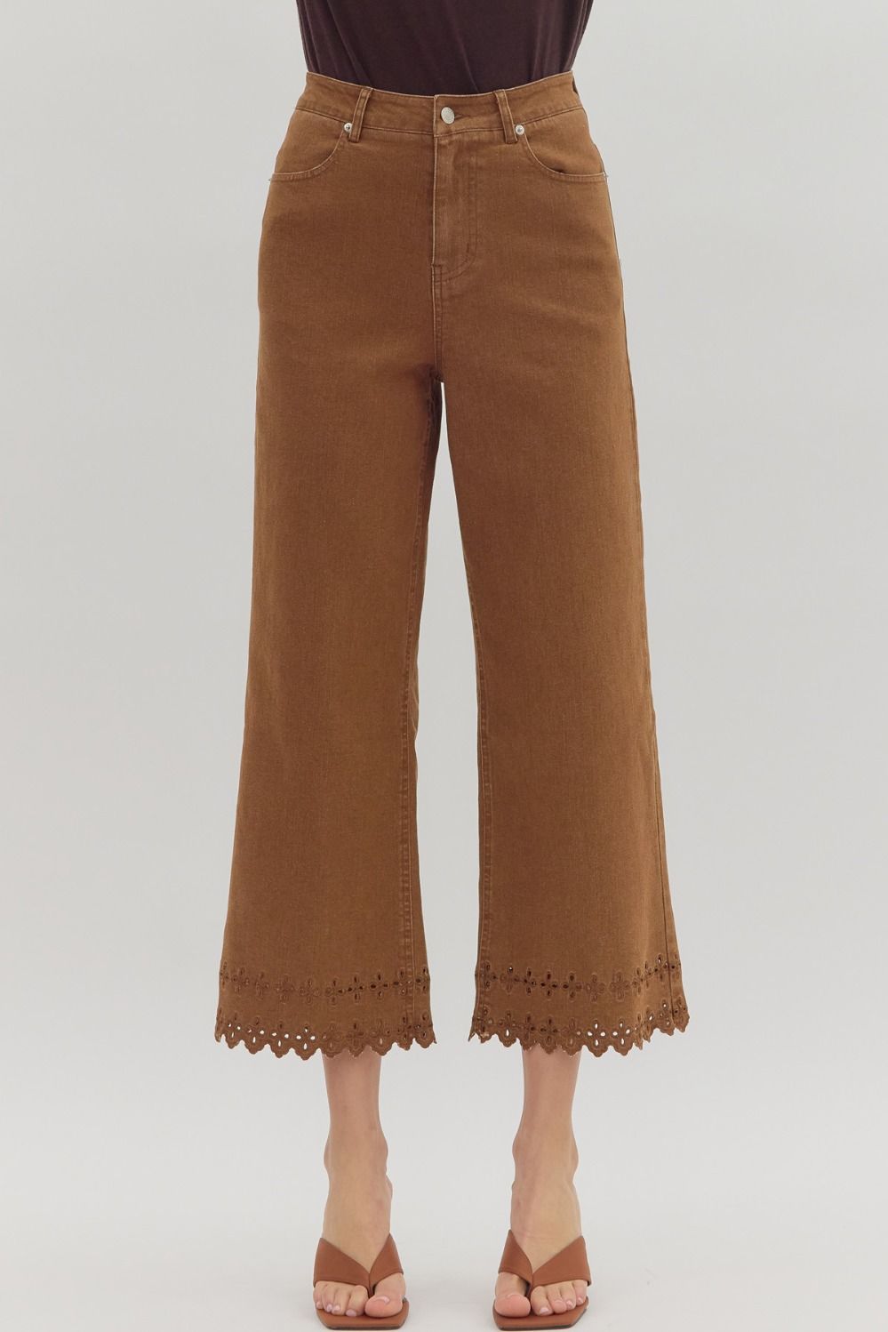 Eyelet Hem Pant