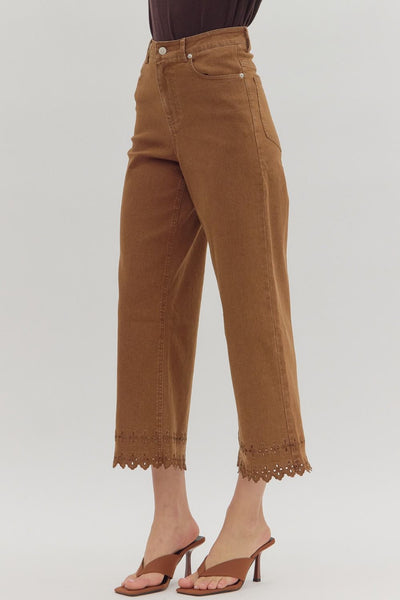 Eyelet Hem Pant