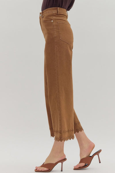 Eyelet Hem Pant