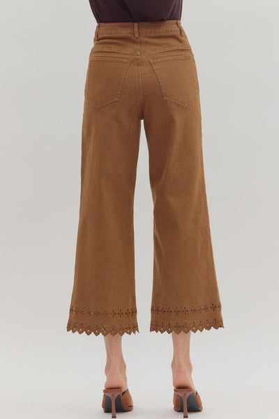 Eyelet Hem Pant