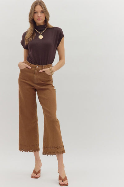 Eyelet Hem Pant