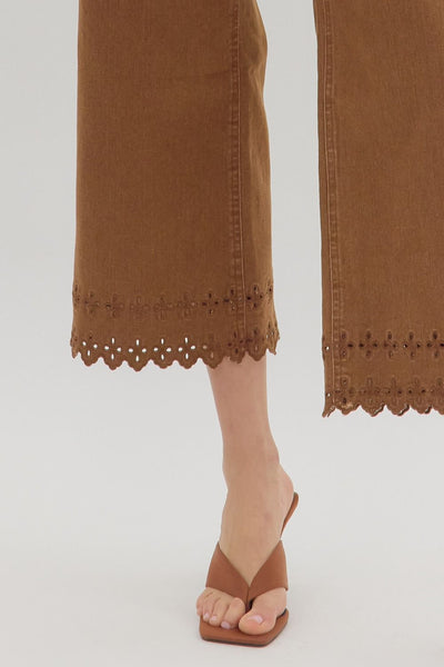Eyelet Hem Pant