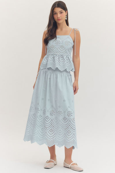 Evelyn Eyelet Skirt