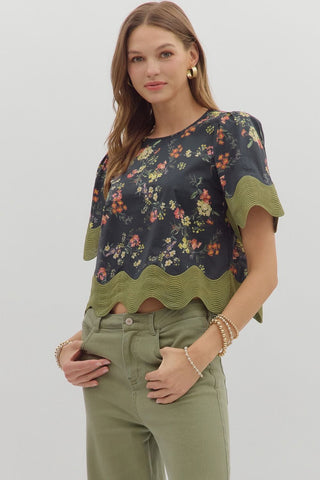 Babs Floral Top