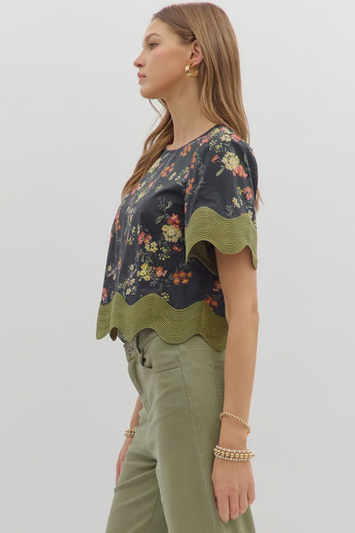 Babs Floral Top
