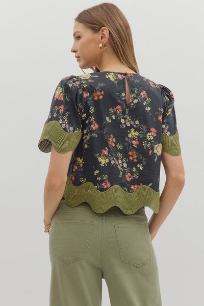 Babs Floral Top