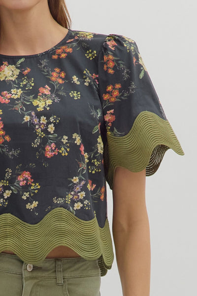 Babs Floral Top