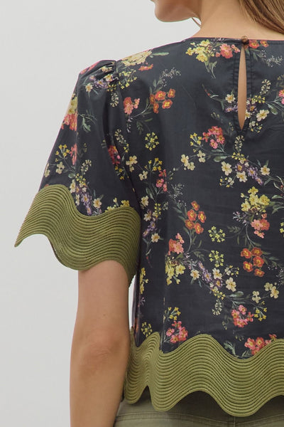 Babs Floral Top