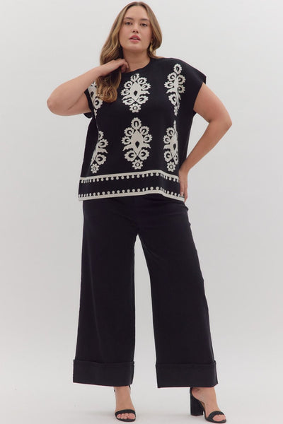 Abby Abstract Sweater+