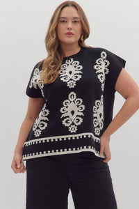 Abby Abstract Sweater+