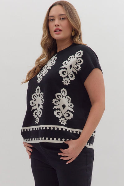 Abby Abstract Sweater+