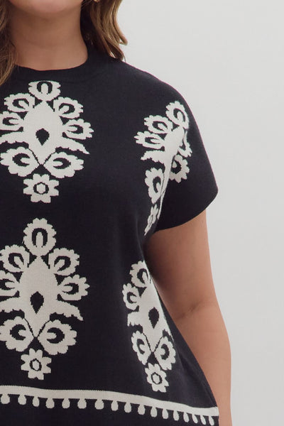 Abby Abstract Sweater+