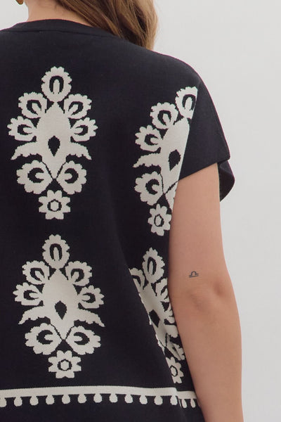 Abby Abstract Sweater+