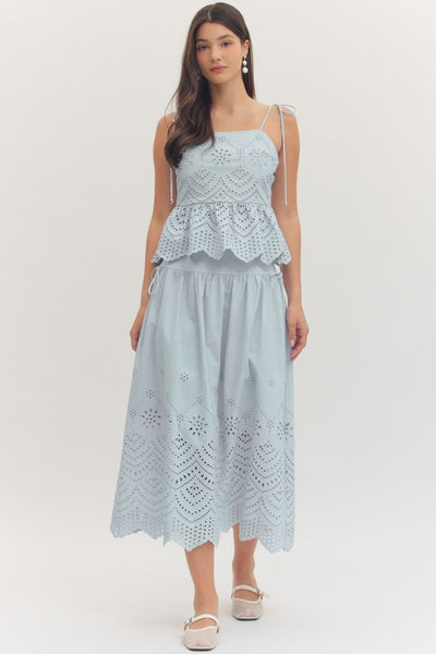 Evelyn Eyelet Top