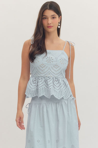 Evelyn Eyelet Top