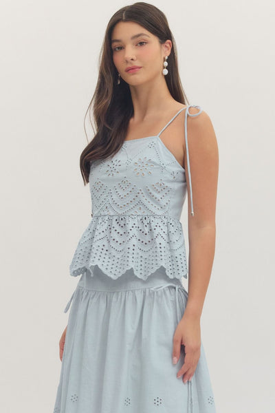 Evelyn Eyelet Top