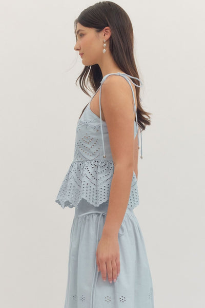 Evelyn Eyelet Top