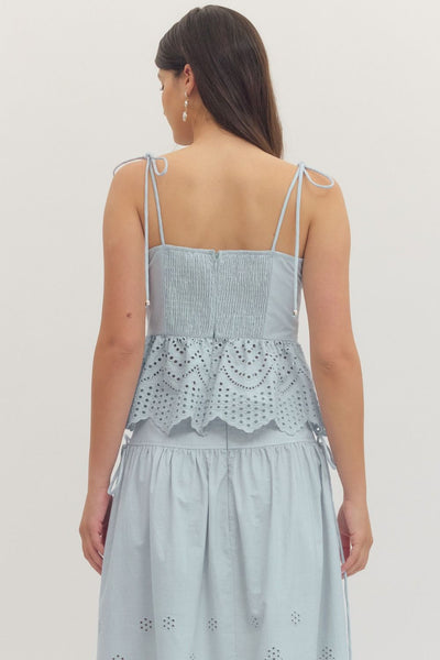 Evelyn Eyelet Top