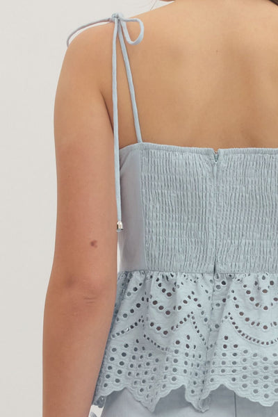 Evelyn Eyelet Top