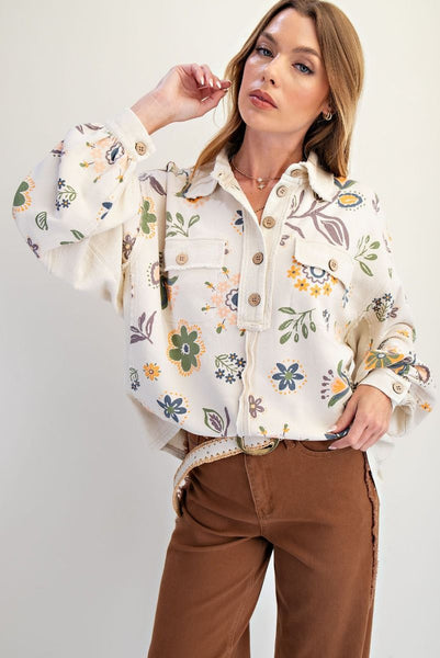 Faded Floral Sweatshirt