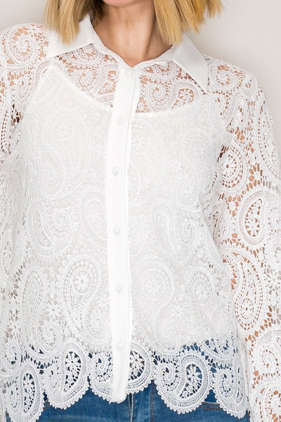 Paisley Lace Shirt