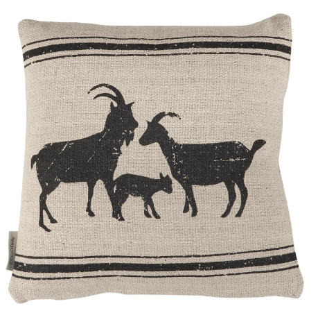 Better With Goats Pillow