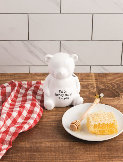 Bear Honey Jar Set