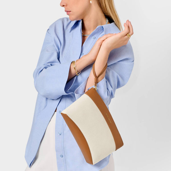 Canvas Wristlet Clutch