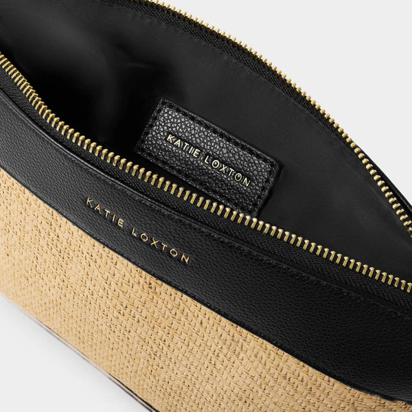 Riviera Raffia Wristlet Clutch