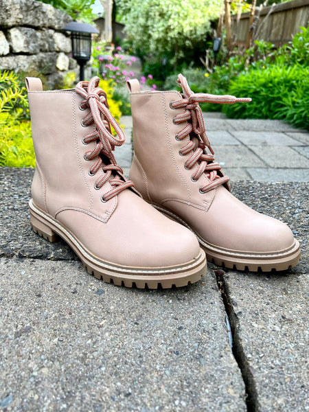 Khaki Drew Combat Boots