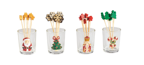 Christmas Icon Toothpick Caddy Sets