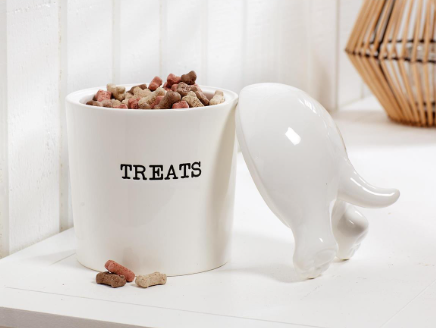 Dog Tail Treat Canister