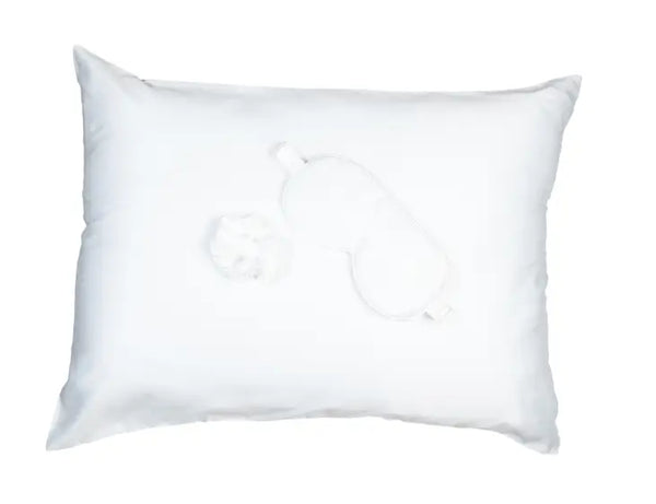 Goodnight Gorgeous Satin Sleep Set - White