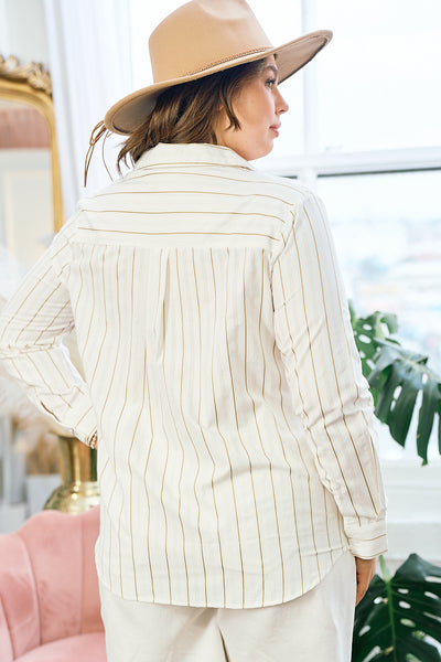 Cherie Stripe Shirt+