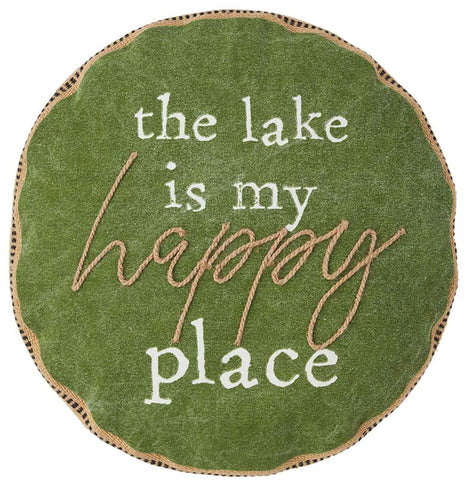 The Lake Is My Happy Place Pillow