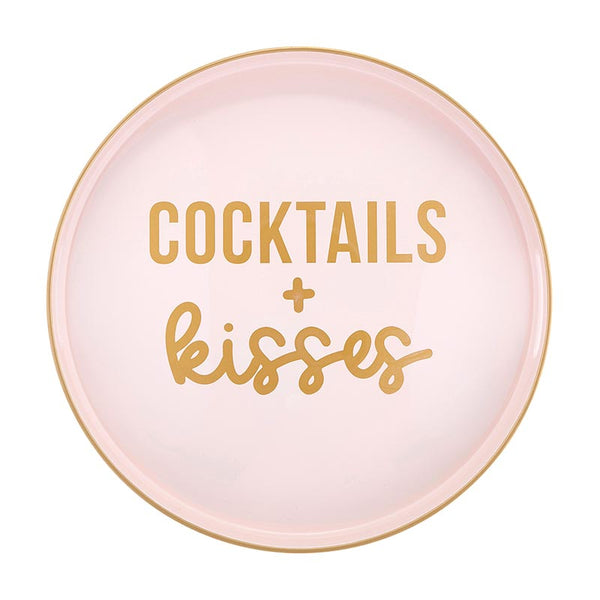 Bar Tray- Cocktails & Kisses