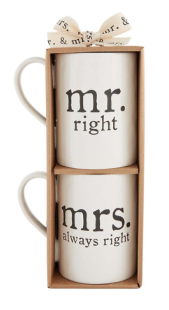 Mr. & Mrs. Right Mug Set