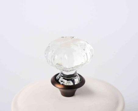 Glass Knob Sugar Bowl